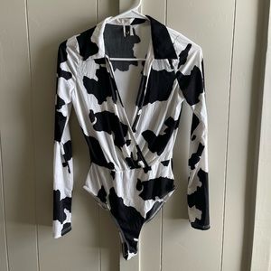 Boutique Cow print bodysuit